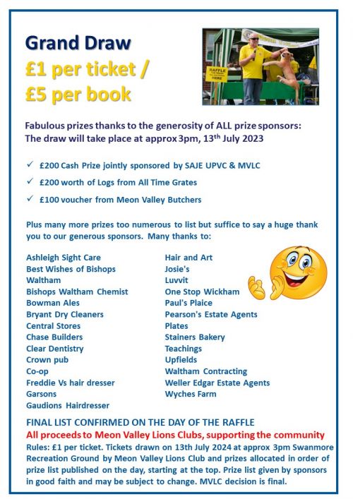 Fete Programme 3 Raffle