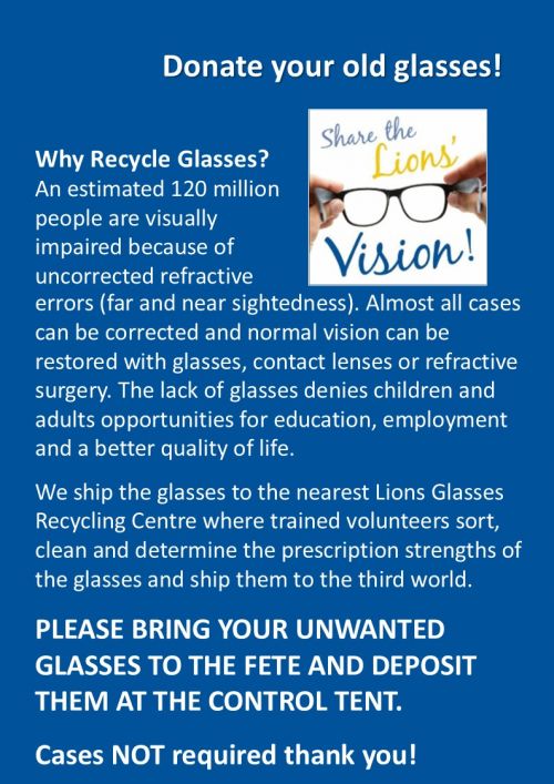 P14 donate glasses Fete Programme 2026 Master 1